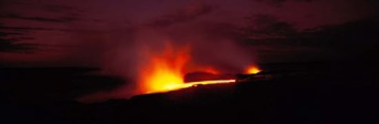 Kilauea Volcanoes National Park Hawaii HI USA Canvas Art - Panoramic Images (36 x 12)