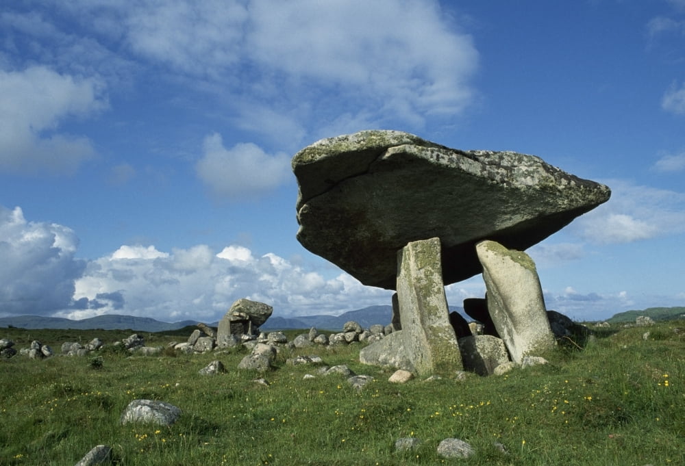 Kilclooney Co Donegal Ireland Dolmen Canvas Art - The Irish Image Collection Design Pics (18 x 12)