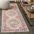 thumbnail image 1 of JONATHAN Y MODERN PERSIAN 2 x 8 Runner Rug, Kilia Medallion - Fuchsia/Mustard/Indigo, MDP300A-28, 1 of 9