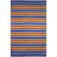 thumbnail image 1 of Kilim 05 4X6 Blue Handwoven Wool Area Rug, 1 of 3