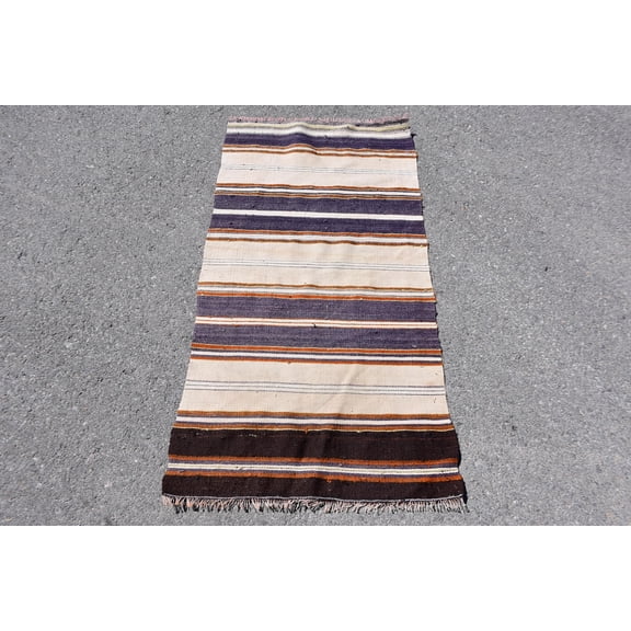 Kilim, Cool Rug, Floor Rug, Vintage Rugs, 2.2x4.3 ft Small Rugs, Turkish Rug