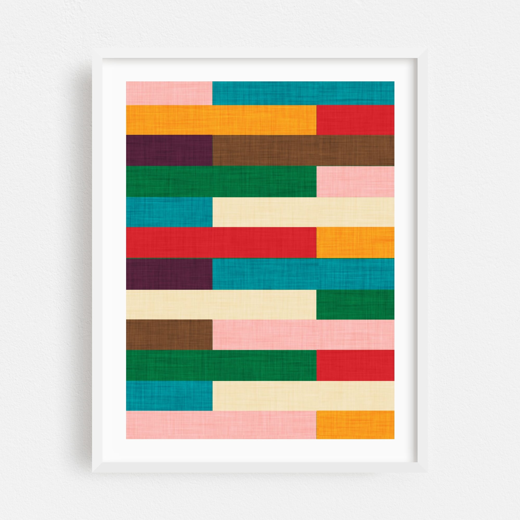 Illustration of Geometric Patterns Mid Century Modern