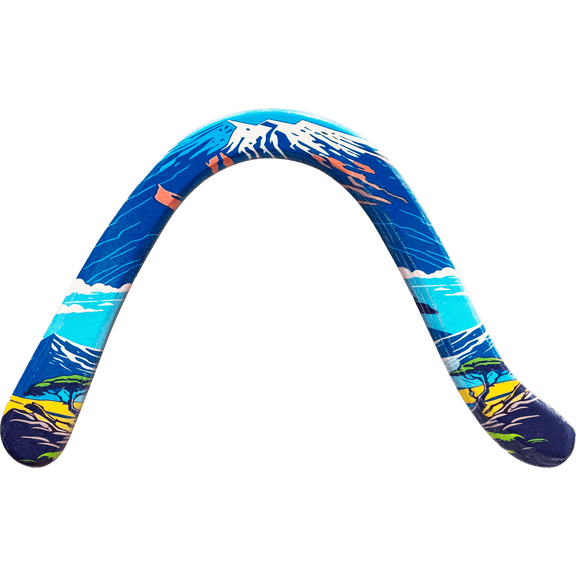 Colorado Boomerangs Kilimanjaro - Best Long Distance Wooden Boomerang (50 Yds), RH, Weighted