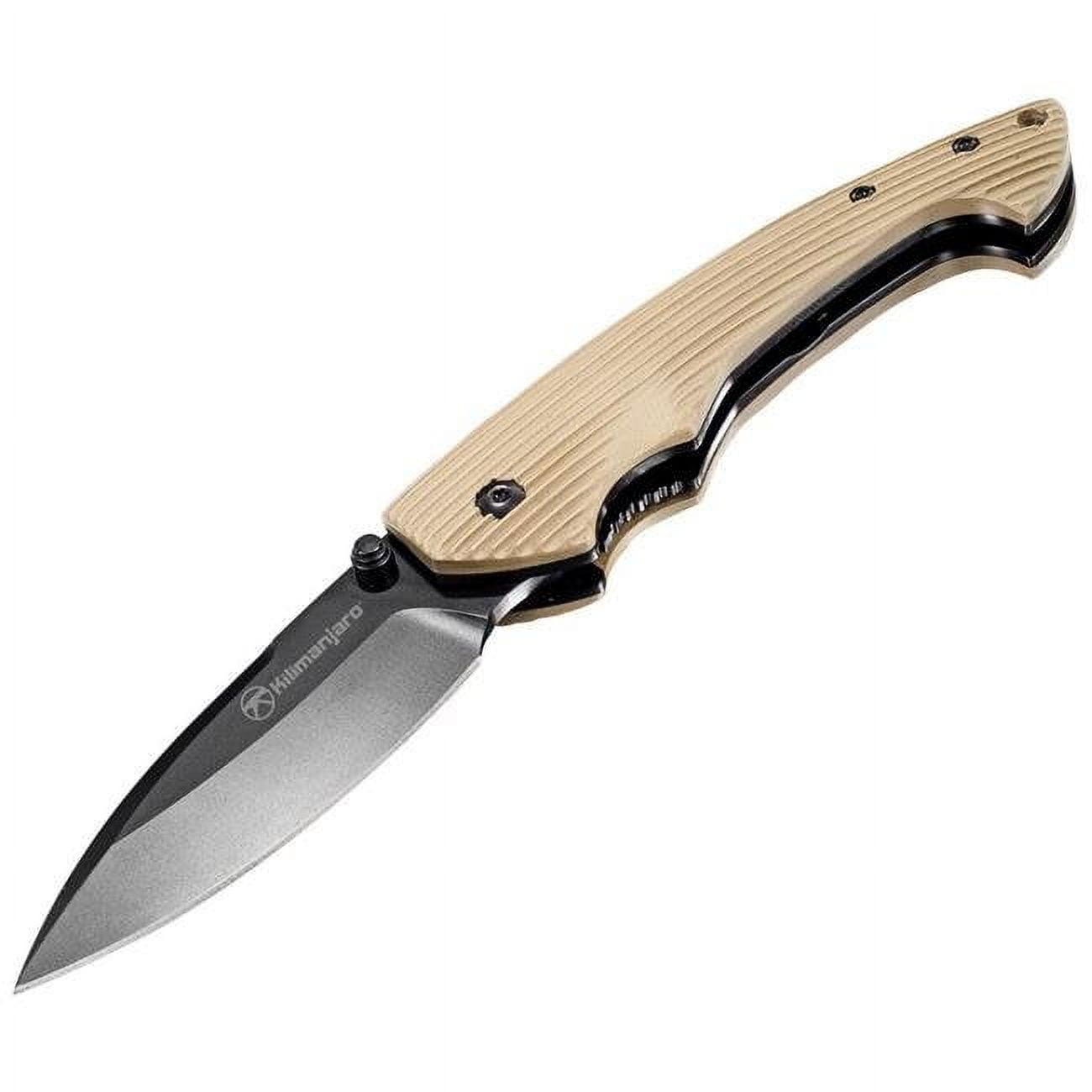 Kilimanjaro Firma Folding Knife - Black Satin Blade - 910015