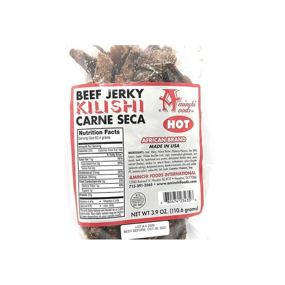 Kilishi - Spicy Beef Jerky African Fresh Dried Meat Deliciously Tasty Nigerian Snack