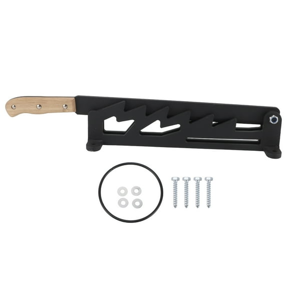 Kilisky Wall Mounted Firewood Splitter Wooden Handle Firewood Kindling Splitter with Safety Ring for Household Camping