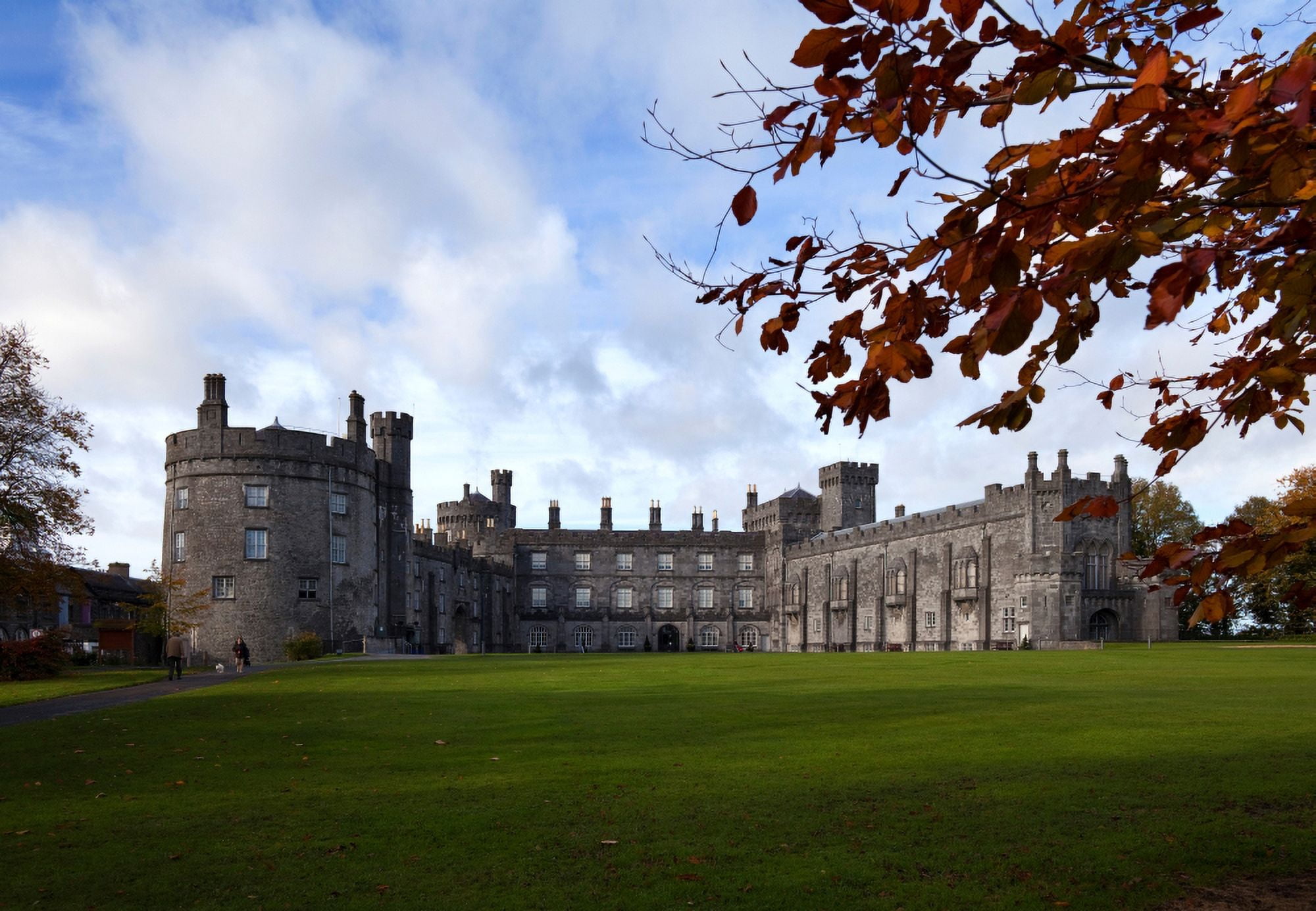 Kilkenny Castle - rebuilt in the 19th Century County Kilkenny Ireland Canvas Art - Panoramic Images (19 x 27)