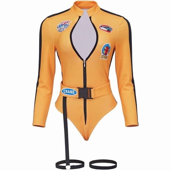 Kill Bill Beatrix Kiddo The Bride Inspired Jumpsuit Yellow and Black Bodysuit for Women