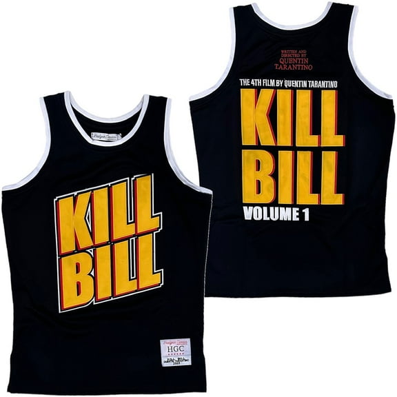 Kill Bill Extreme Volume 1 Men's Headgear Classics Embroidered Basketball Jersey (Small, Black)