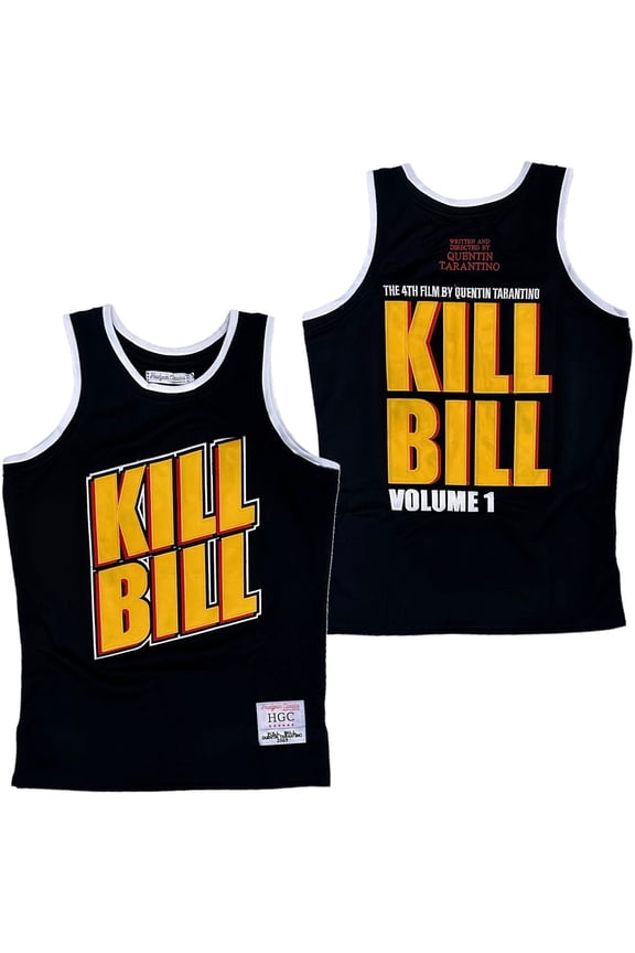 Kill Bill Extreme Volume 1 Men's Headgear Classics Embroidered Basketball Jersey (XX-Large, Black)