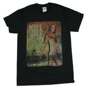 Kill Bill Mens T-Shirt - Distressed Blood Splattered Poster Image (Medium)