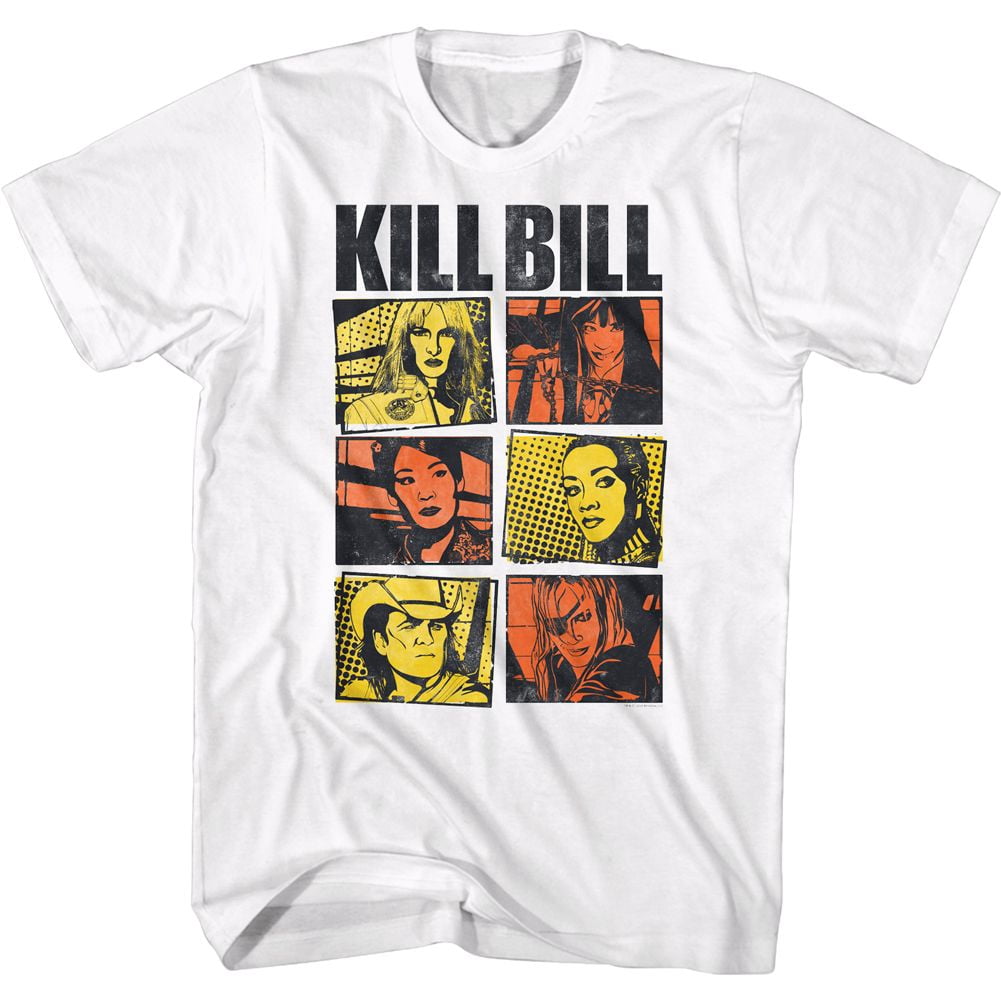 Kill Bill Panels Color White Adult T-Shirt - Walmart.com