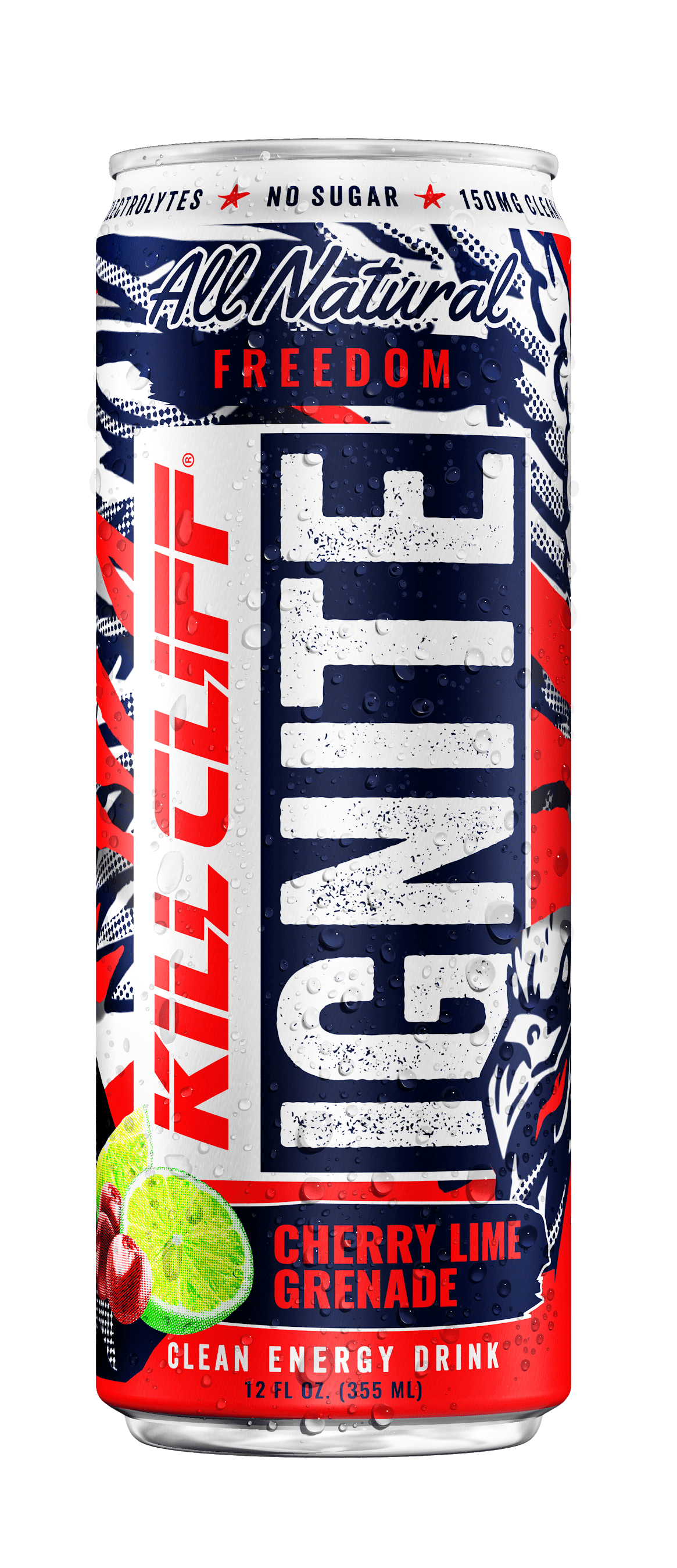 Kill Cliff Ignite Cherry Lime Grenade, 12oz 12CT CLEAN ENERGY DRINK