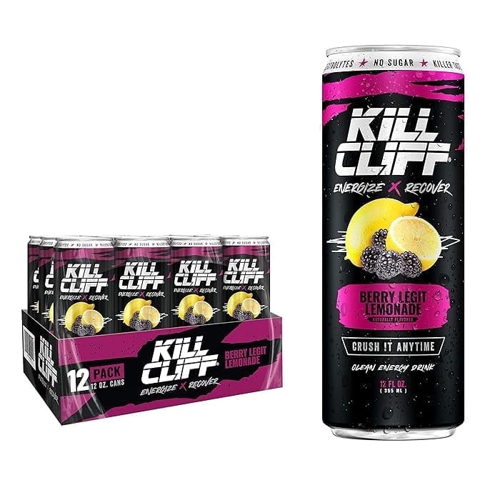 Kill Cliff Recovery- Berry Legit Lemonade- Clean Recovery Drink, 12 oz, 12 Pack