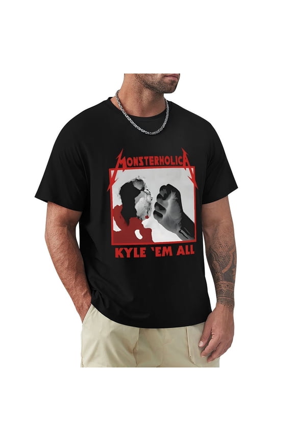 Kill ’Em All Men's HD Print Classic Short Sleeve T-Shirts Black S