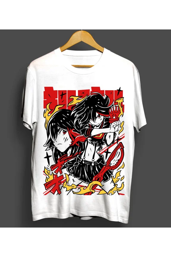 Kill La Kill Ryuko T-Shirt Girl Anime Ryuko Matoi Senketsu Shirt White