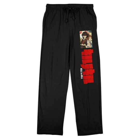 Kill La Kill Ryuko Women's Black Sleep Pajama Pants-Medium