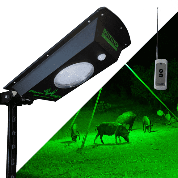 Kill Light OUTFITTER-R Remote Controlled, Solar Powered Motion Activated Feeder Light-GREEN
