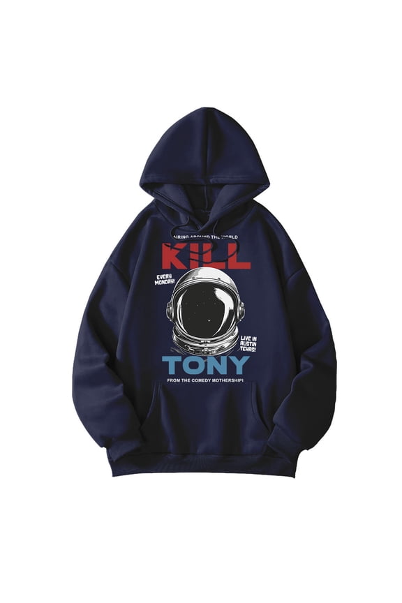 Kill Tony Comedy Merch Airing Around The World Hoodie Long Sleeve Fan Merch Pullovers Casual Outfits for Men Women