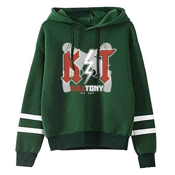 Kill Tony KT Lightning Hoodie Unisex Hooded Pocketless Sweatshirt Long Sleeve Streetwear Fashion Pullovers