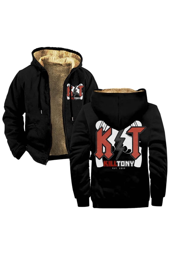 Kill Tony KT Lightning Zipper Hoodies Women Men Jacket Parkas Long Sleeve Fashion Streetwear Coat