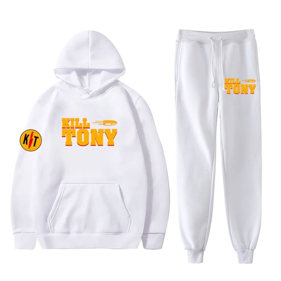 Kill Tony Logo Hoodies Jogger Pants Set Cosplay Unisex Fashion HipHop Streetwear Pullovers