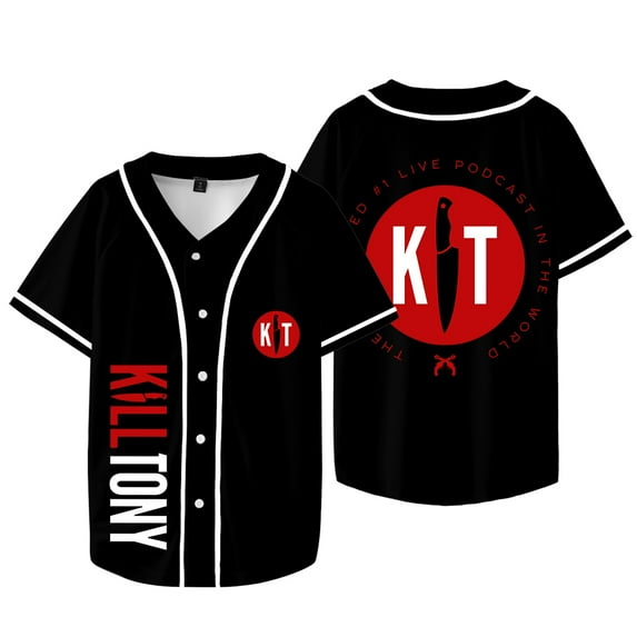Kill Tony Logo Merch Baseball Jacket Tee Summer Women Men Fashion Short Sleeve V-neck T-Shirts