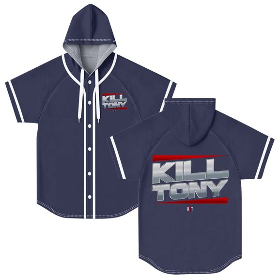 Kill Tony Monday Night Hooded Baseball Jersey Short Sleeve Shirt Women Men Crewneck Tee
