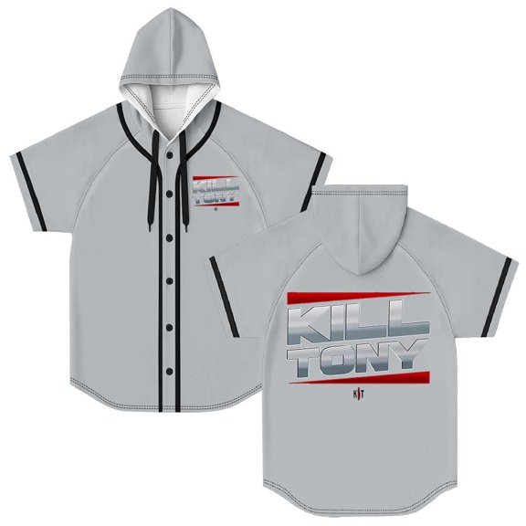 Kill Tony Monday Night Hooded Baseball Jersey Short Sleeve Shirt Women Men Crewneck Tee