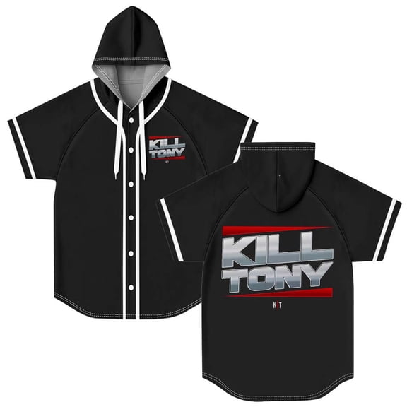 Kill Tony Monday Night Hooded Baseball Jersey Short Sleeve Shirt Women Men Crewneck Tee
