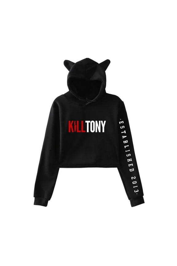 Kill Tony Short Hoodie Unique Pullover Streetwear Casual Cat Ear Sweatshirt Hip Hop Clothes