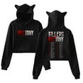 thumbnail image 1 of Kill Tony Tour 2025 Hoodie Cat Ears Hooded Sweatshirt Long Sleeve Crop Top Women's Clothes, 1 of 3