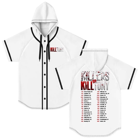 Kill Tony Tour 2025 Merch Hooded Baseball Jersey Short Sleeve Shirt Women Men Crewneck Tee