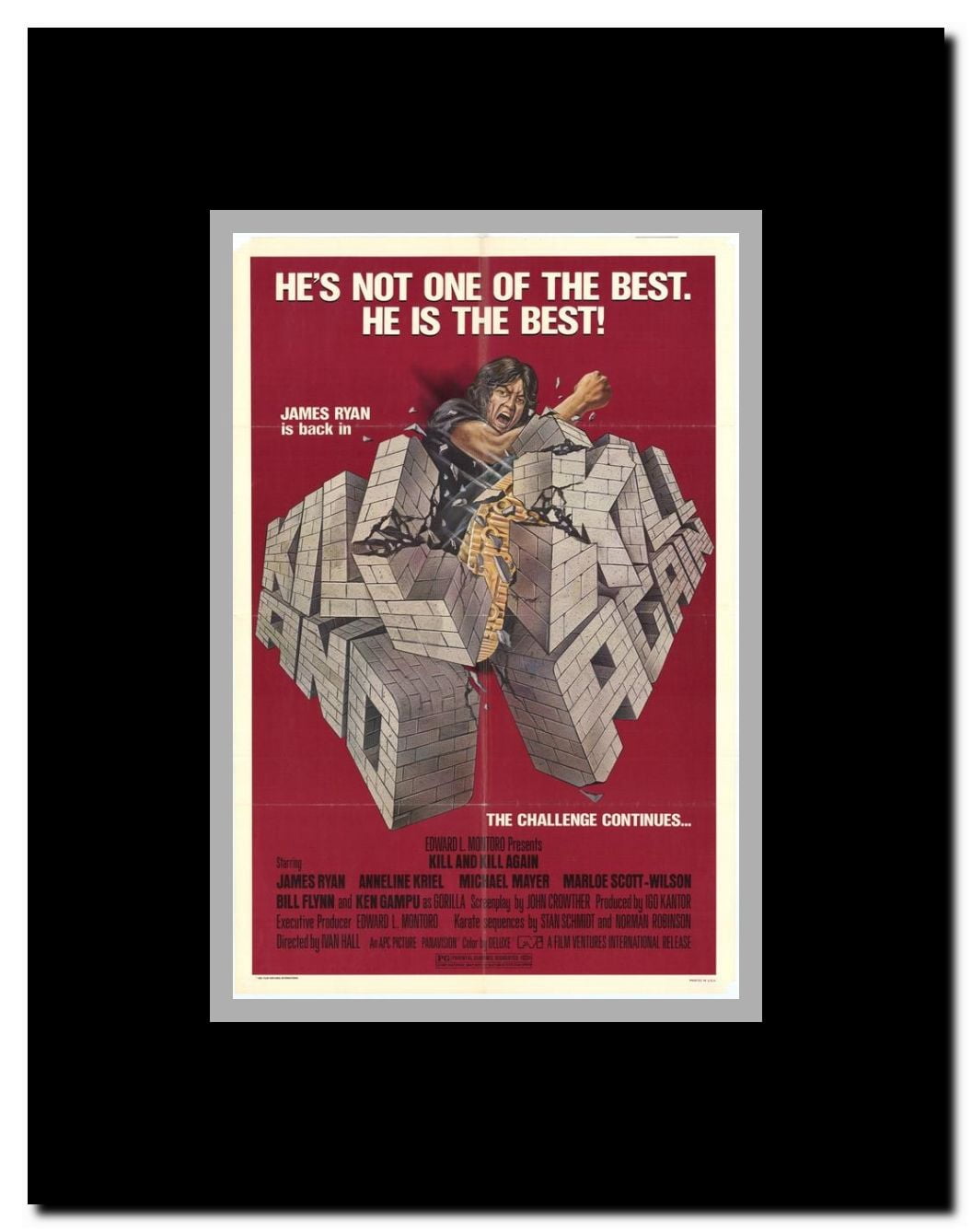 Kill and Kill Again Framed Movie Poster