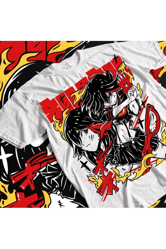 Kill la Kill Ryuko T-Shirt Girl anime ryuko matoi Senketsu Waifu Shirt All Size