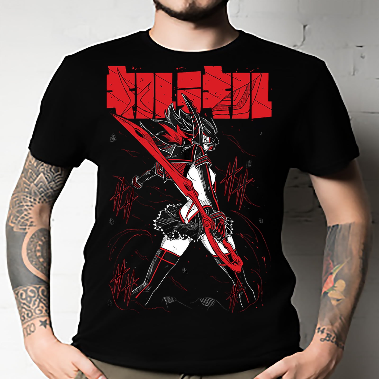 Kill la Kill Ryuko T-Shirt Girl anime ryuko matoi senketsu Black Shirt ...