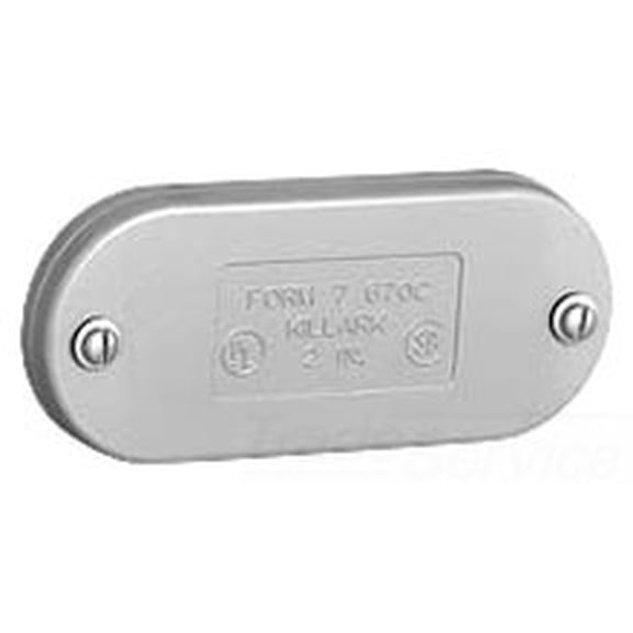 Killark 170C, Conduit Body Cover, Cast Cvr, Duraloy7 Fe 1/2In, 1 PC