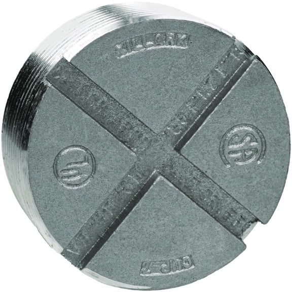 Killark CUP-8, 3"", Aluminum, Recessed, Close Up, Insert, Conduit Plug, 1pc