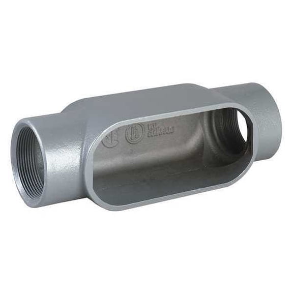 Hubbell Killark Conduit Outlet Body,Alum,Trd Sz 1/2in C17SA