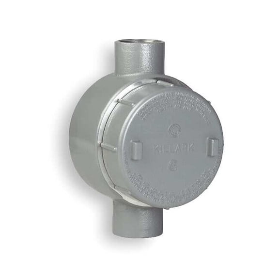 Hubbell Killark Conduit Outlet Body,Aluminum,C GECCT-1