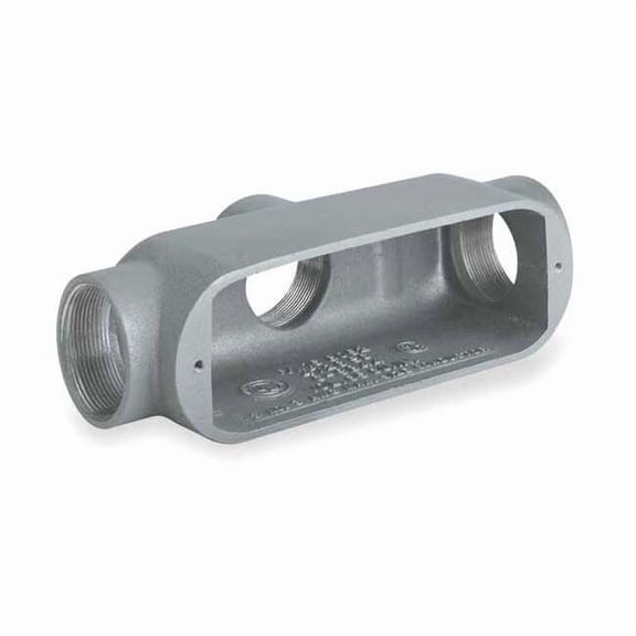 Hubbell Killark Conduit Outlet Body,Iron,Trd Sz 1/2in OTB-1M