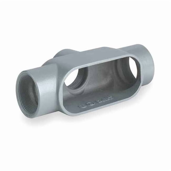 Hubbell Killark Conduit Outlet Body,Iron,Trd Sz 1/2in TB17
