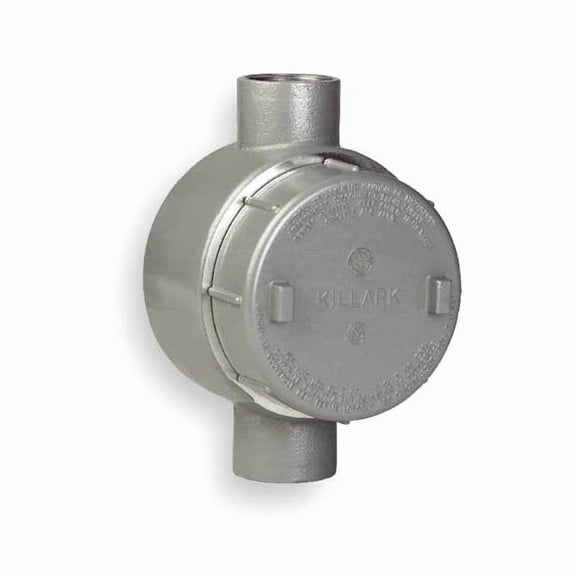 Hubbell Killark Conduit Outlet Body,Iron,Trd Sz 3/4in GECCT-2M