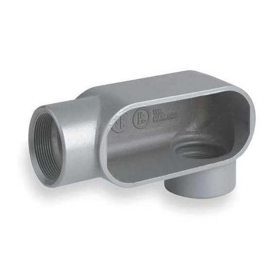 Hubbell Killark Conduit Outlet Body,Iron,Trd Sz 3/4in LL27