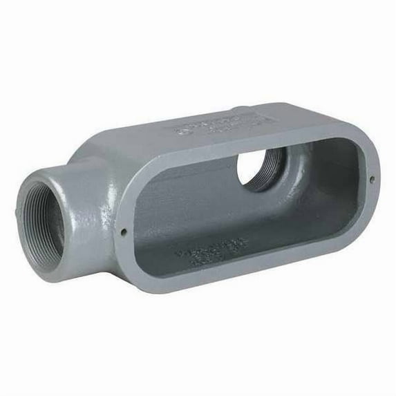 Hubbell Killark Conduit Outlet Body,Iron,Trd Sz 3/4in LL28