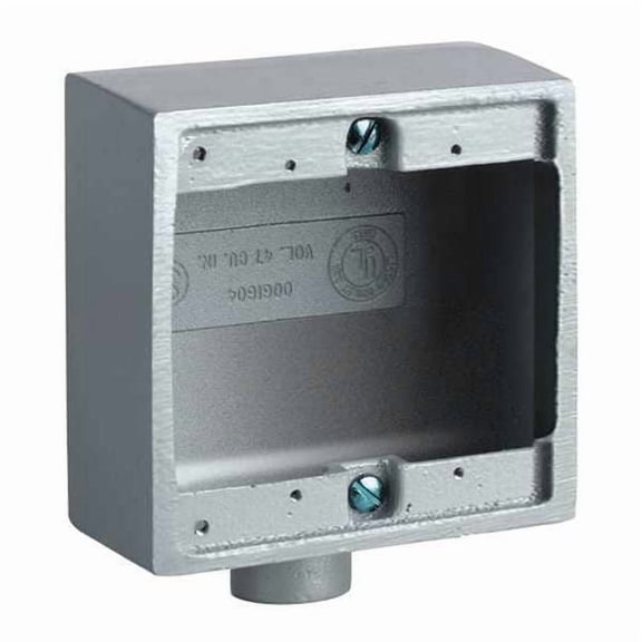 Hubbell Killark Device Box,1/2" Hub,47.0 cu. in Capacity 2FD-1