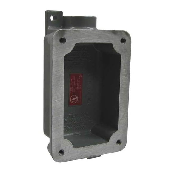 Hubbell Killark Device Box,1/2In Hub,15.5Cu-In FXB-1