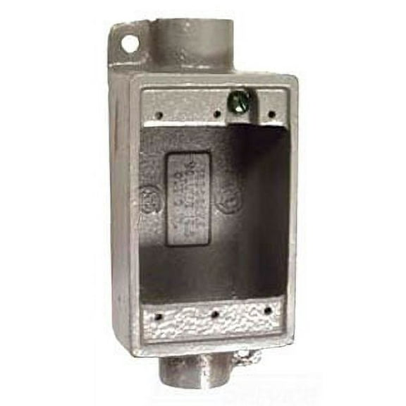 Hubbell Killark Device Box,50.0 cu. in Capacity,Gray FDC-2