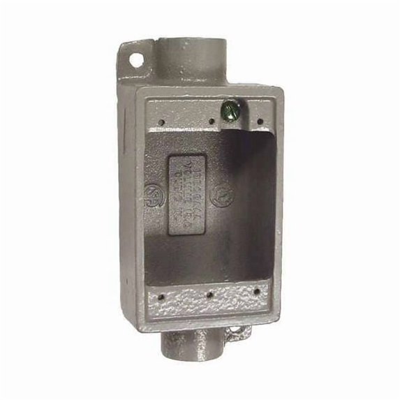 Hubbell Killark Device Box,Deep,1" Hub,6.38" L FDC-3M