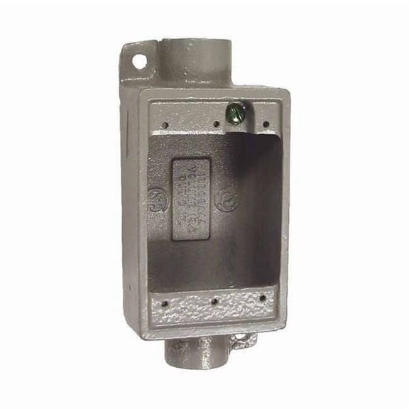 Hubbell Killark Device Box,Deep,1" Hub,6.38" L FDC-3M